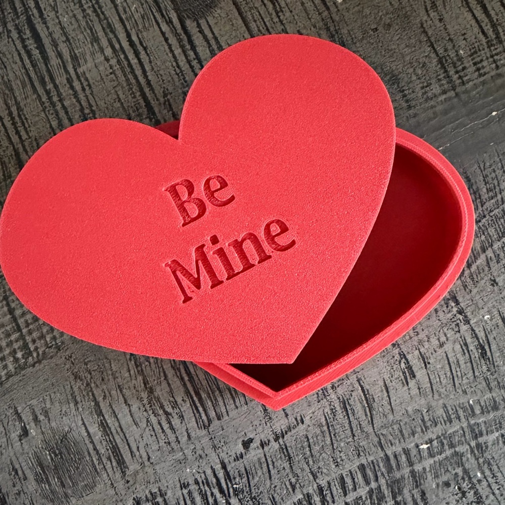 Heart-Shaped Red Storage Box